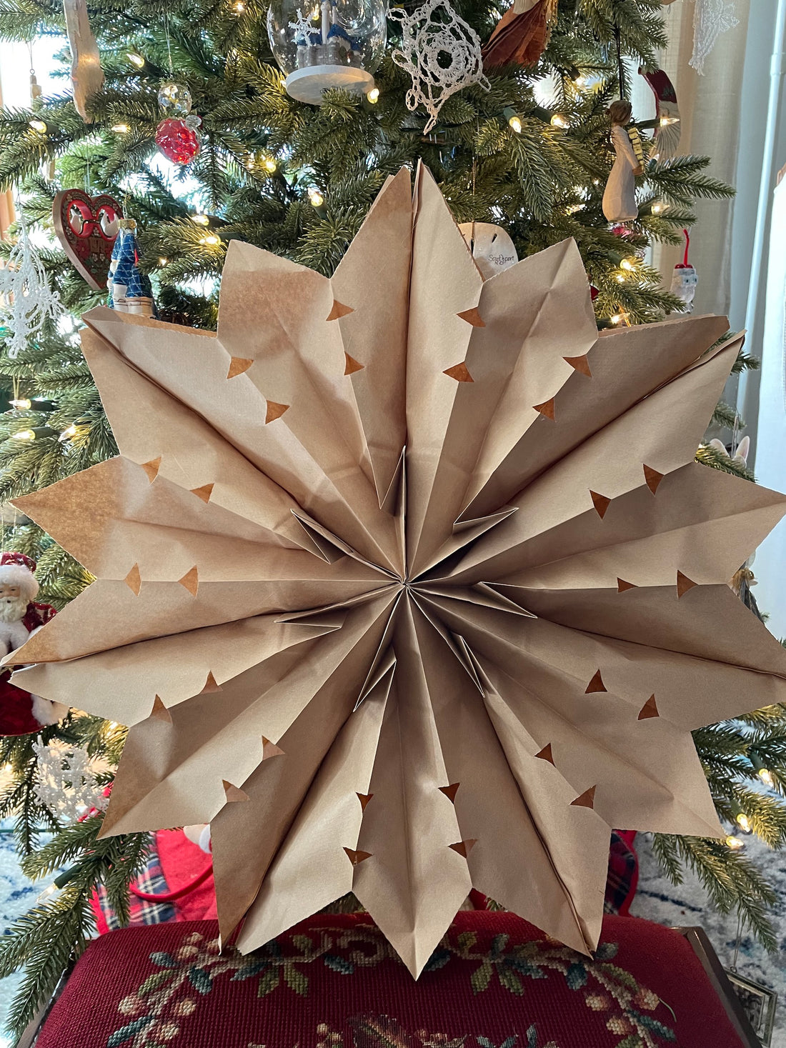 Paper Bag Snowflakes