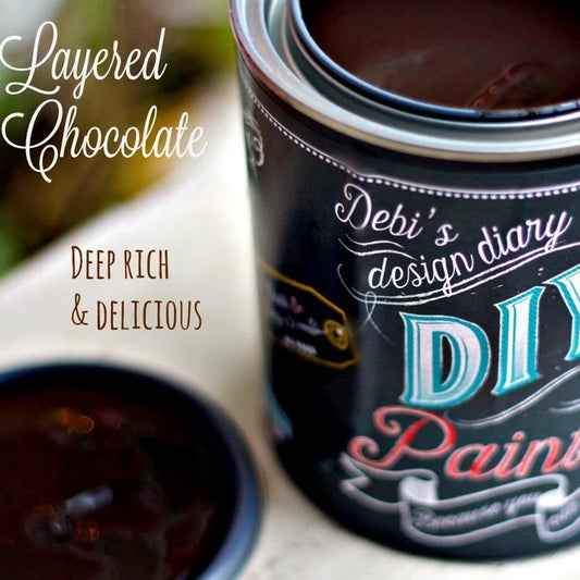 Layered Chocolate DIY Paint