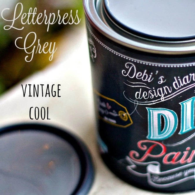 Letterpress Grey DIY Paint