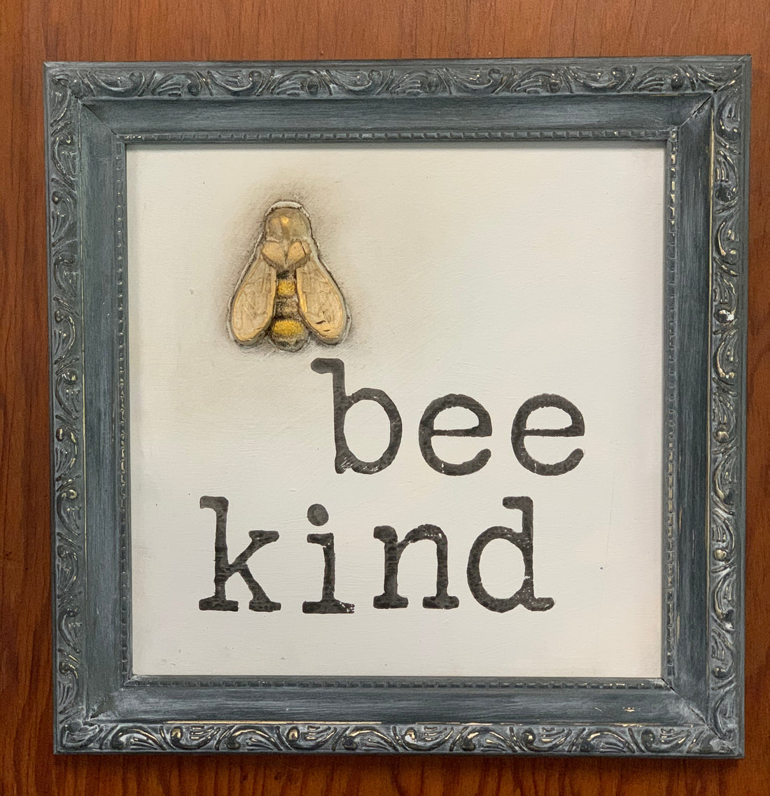 Thrift Store Frame Bee Kind