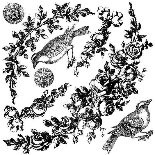 Floral Swag Decor Stamp