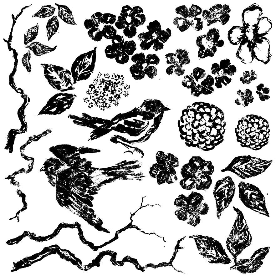 Birds, Branches, Blossoms Decor Stamp